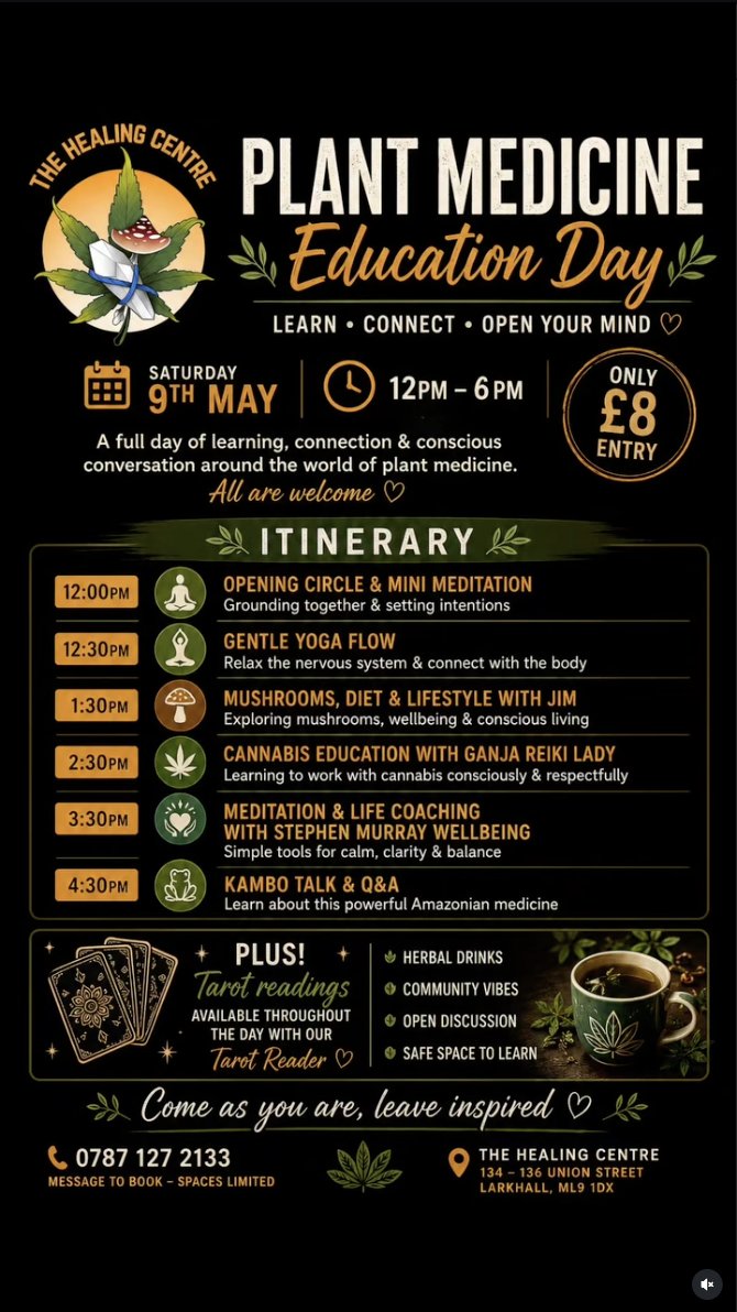 Plant medicine education day — retreat poster