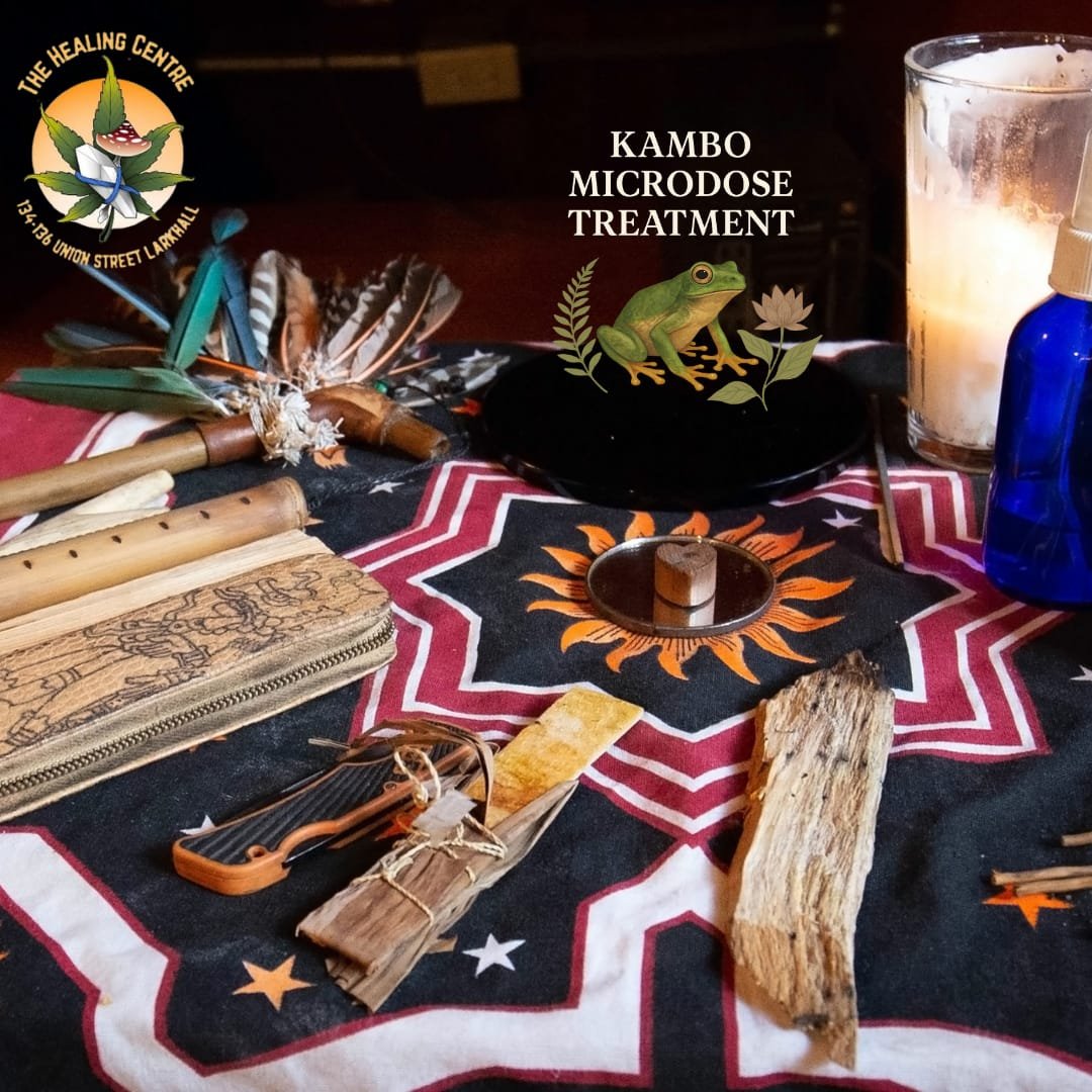 Kambo ceremony setup
